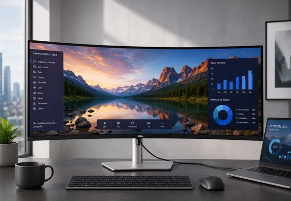 Dell UltraSharp 34 Curved Thunderbolt Hub — U3425WE